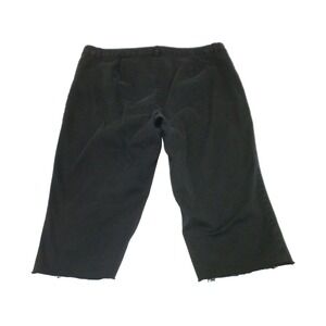 Lauren Ralph Lauren Pants Womens 16W Black‎ Flat Front Chino Capri Cutoff Crop